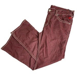 True Religion Men's Corduroy Pants in Deep Red